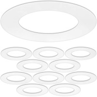 10 Pack Gloss White Goof Trim Ring For 4