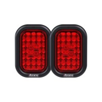 5 X 3 Dot Approved Red 24 Led Trailer Tail Light Rectangular Truck Stop Brake Turn Lights Ip67 Waterproof Rv Semi Truck Ta