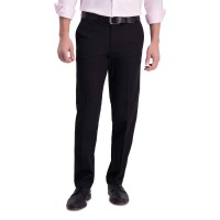 This premium pant is made with wrinkle resistant fabric to provide stretch and all day comfort without the need to iron Straight fit offers a tailored silhouette without giving up comfort