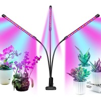 Bseah Grow Light Plant Lights For Indoor Plants, Clip-On Full Spectrum Plant Grow Lights, Auto On & Off Timer 3/9/12H, Dimmable Brightness & 3 Light Modes (With Ac Adapter)