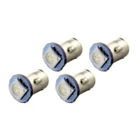 Ruiandsion 4Pcs 6V Ba7S Led Car Interior Light Bulb 5050 1Smd 30Lm Ba7S Green Dashboard Light Led Bulbs,Negative Earth