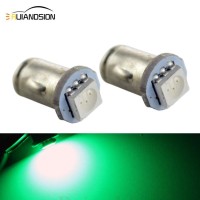 Ruiandsion 4Pcs 6V Ba7S Led Car Interior Light Bulb 5050 1Smd 30Lm Ba7S Green Dashboard Light Led Bulbs,Negative Earth