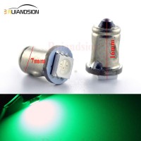 Ruiandsion 4Pcs 6V Ba7S Led Car Interior Light Bulb 5050 1Smd 30Lm Ba7S Green Dashboard Light Led Bulbs,Negative Earth