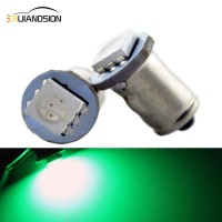 Ruiandsion 4Pcs 6V Ba7S Led Car Interior Light Bulb 5050 1Smd 30Lm Ba7S Green Dashboard Light Led Bulbs,Negative Earth