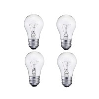 Bulbmaster 4 Pack 40A15/Cl - 40 Watts A15 Incandescent Oven Refrigerator Bulb High Temperature Resistant Appliance Bulb - Clear Finish - Standard Household Medium (E26) Base