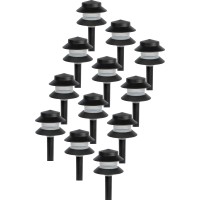 Paradise Gl22627 Low Voltage Plastic 4W Path Light Black 12 Pack