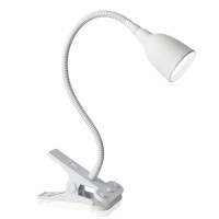 Newhouse Lighting Nhclp-Ol-Wh Olivia Led Clamp Light Desk Lamp With Flexible Gooseneck, 3 Brightness Levels & 3 Color Modes, White