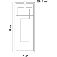 Eurofase 11W 1 Led Outdoor Large Wall Mount - 7.5 Inches Wide By 18.88 Inches High