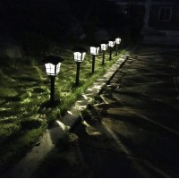 6 Pack Solar Lights Outdoor Garden, Solar Pathway Landscape Lights Supper Bright Waterproof And Corrosion-Resistant, Powered Solar Outdoor Lights For Yard Patio Walkway Driveway Sidewalk Lawn