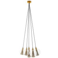 Modway Eei-3276 Peak Modern Farmhouse Glass Shade Cluster Ceiling Pendant Light 23