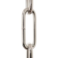 Rch Hardware Chs5904Pn10 9 Gauge Decorative Solid Steel Oval Link Fixture Chain 10 Foot Increments Polished Nickel Fini