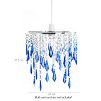 Innoteck Ds-1076 Ocean Ceiling Chandelier Acrylic Shade, 230255Mm, Blue & Light Blue