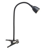 Newhouse Lighting Nhclp-Ol-Bk Olivia Led Clamp Light Desk Lamp With Flexible Gooseneck, 3 Brightness Levels & 3 Color Modes, Black