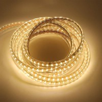 Xunata Led Light Strip Kit, Ac 110-130V Flexible Waterproof Rope Lights, 9.9Ft 5050 60 Leds/M For Indoor Outdoor Commercial Lighting Decoration, Accessories Included, Warm White