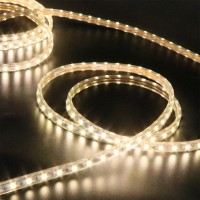 Xunata Led Light Strip Kit, Ac 110-130V Flexible Waterproof Rope Lights, 9.9Ft 5050 60 Leds/M For Indoor Outdoor Commercial Lighting Decoration, Accessories Included, Warm White