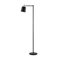 With its sleek lines accented by the crisp shine of brass accents the Retro Black and Gold Floor Lamp illuminates your space with a unique blend of modern and vintage elements This lamp offers the ideal way to light a cozy reading nook chic office or home