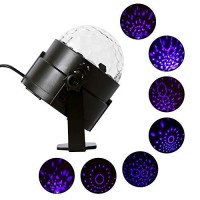 Lunsy Uv Black Lights For Glow Party, 6W Disco Ball Led Party Lights Sound Activated With Remote Control, 7 Modes Stage Light For Uv Party Halloween Decorations Birthday Party Dj Bar Xmas(2 Pcs)