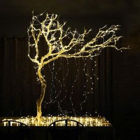 Skyfire Solar Powered Twinkle Fairy Lights, 10 Strands 200 Leds Waterproof Timbo String Lights Decorative Silver Wire Vine Solar Lights For Outdoor, Garden, Christmas Tree