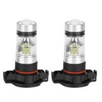 Aramox Led Bulb, 2Pcs 12-24V 100W 6000K White Car Bright Led Fog Light Bulbs Backup Reverse Light Lamp For Patriot 2015-2018