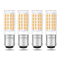 Lamsky Ba15D Led Bulb For Sewing Machine Light,Dc Bayonet Base 5 Watt Warm White 2700K,50W Halogen Bulb Equivalent,Ac100-240 Voltage Input Replaces Jd Type T3/T4 Bulbs,No-Dimmable(Pack Of 4)