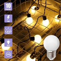 Mzyoyo Small Led Night Light Bulb,1W Led Light Bulb,G14 G45 1W E26 E27 Soft White 3000K,Not Dimmable Led Energy Saving Light Bulbs 5 Watt Equivalent,For Halloween Bedroom Holiday Decoration,10 Pack