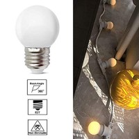 Mzyoyo Small Led Night Light Bulb,1W Led Light Bulb,G14 G45 1W E26 E27 Soft White 3000K,Not Dimmable Led Energy Saving Light Bulbs 5 Watt Equivalent,For Halloween Bedroom Holiday Decoration,10 Pack