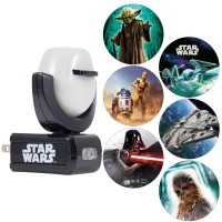 Projectables Disney Star Wars Led Night Light Projector Plugin Dusktodawn Kids For Hallway Bedroom Nursery Playroom