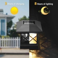 Twinsluxes Solar Post Cap Lights Outdoor - Waterproof Led Fence Post Solar Lights For 3.5X3.5/4X4/5X5 Wood Posts In Patio, Deck Or Garden Decoration�Ͽ