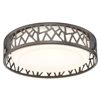 Vicnie Led Flush Mount Ceiling Light, 14 Inch 20W Dimmable Round Deco Lighting Fixture Oil Rubbed Bronze Finished,1400 Lumens 3000K Warm White, Etl Listed For Kitchen, Hallway, Bedroom, Stairways