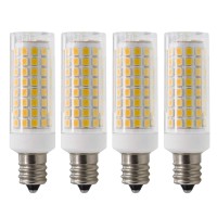 Szhzs E12 Led Light Bulb, Dimmable E12 Candelabra Base Light Bulbs, 70-75W Equivalent 750 Lumens, 4 Packs For Chandelier, Ceiling Fan, Desk Lamp (Warm White)