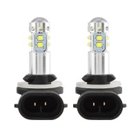 Duokon 2Pc Cob Led 50W 6000K Super White Car Fog Light Bulbs Bulb Size 881 862 886 889 894 896 898