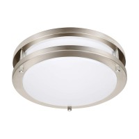 Drosbey 24W Led Ceiling Light Fixture, 10In Flush Mount Light Fixture, Ceiling Lamp For Bedroom, Kitchen, Bathroom, Hallway, Laundry Room, Super Bright 2200 Lumens, 5000K Daylight White