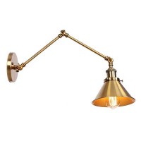 Atc Wall Sconce Lighting 2 Arm Adjutment Industrial Retro Loft Style Vintage Wall Lamp Luminaire Fixture (Bulbs Not Included) For Home Cafe Bar D�Cor