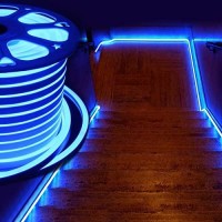 Vasten Blue Led Neon Rope Light Led Flexible Tube Light 164Ft5M Led Neon Flex 12Vdc Led Neon Strip Light Ip67 Decoration Light