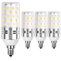 Sagel E12 Led Corn Bulbs 12W, 100W Incandescent Bulbs Equivalent, 3000K Warm White Candelabra E12 Ses Bulbs, Non-Dimmable, 1200Lm, Small Edison Screw Corn Light Bulbs, 4-Pack