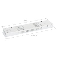 Armacost Lighting 970002 Armacost Screw Cover Power Supply 14X3X2 (Medium) Electrical Enclosure, White