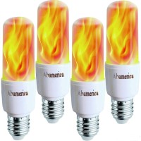 Abamerica Create A Cozy Atmosphere With Led Flame Light Bulbs, Flickering Flame Effect With Gravity Sensor For Christmas Decorations, Gifts, Hotel, Bar, And Party Decor