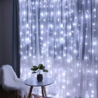 Fiee Fairy Curtain Lights304 Led 98Ftx98Ft 30V 8Modes Safety Window Light With Memory For Home Wedding Christmas Party Family