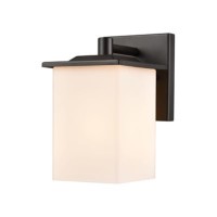 Broad Street 1-Light Exterior Wall Sconce In Textured Black