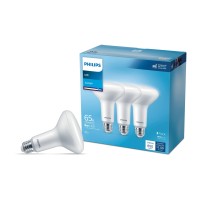 Philips Led Flicker-Free Frosted Dimmable Br30 Light Bulb - Eyecomfort Technology - 650 Lumen - Daylight (5000K) - 9W=65W - E26 Base - Basic Led Old Version - Indoor - 12-Pack