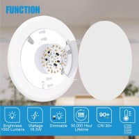 Ecoeler 6In Dimmable 3000K Warm White Led Disk Light Flush Mount Recessed Retrofit Ceiling Lights 165W 1000Lm Energy Star