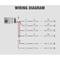 Qingchenlight 200 Pcs Led Module Warm White 3000K 1.32 W 12V Injection Led Sign Module With Tape Adhesive Backside