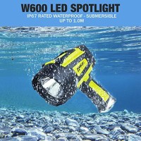 Wagan El4321 Brite-Nite W600 Led Spotlight, 600 Lumen Led Lights, 7 Position Hanging Stand, Waterproof