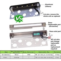 Arrownine Replaceable Hardscape Lighting Low Voltage 917V Acdcbrass Materials Heat Dissipation Warm White For Retaining Wall