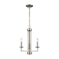 West End 3-Light Chandelier In Brushed Nickel