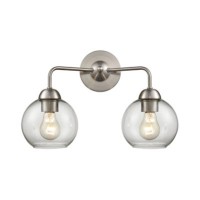 Astoria 2-Light Bath Bar In Brushed Nickel