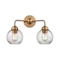 Astoria 2-Light Bath Bar In Satin Gold