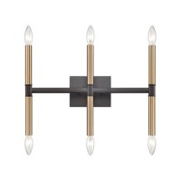 Notre Dame 6-Light Bath Bar In Oil Rubbed Bronze, Gold