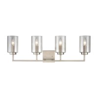 West End 4-Light Bath Light In Brushed Nickel