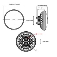 Led Par36 Aviation Grade Aircraft Landing Light White 2,100 Lumens Spot Narrow Beam (Screw Terminal)